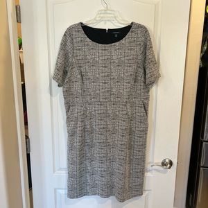 Lands' End Black and White Women's Dress